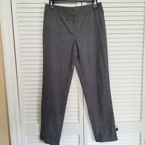 Theory Wool Ankle Pants Women’s 4 Gray Flat Front Tapered Business Workwear